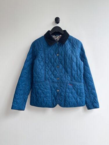 Barbour Winter Liddesdale Jacket US 8 UK 12 Blue Women's