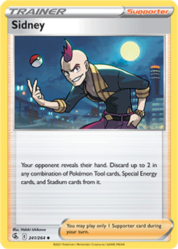 さにー 1x Sidney 241/264 Fusion Strike Pokemon TCG Card NM | eBay