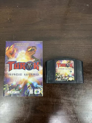 Turok Rage Wars Nintendo 64 N64 Authentic Tested With Manual