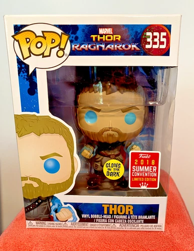 Funko POP! Marvel Thor Ragnarok Thor #335 2018 Summer Convention Exclusive GITD