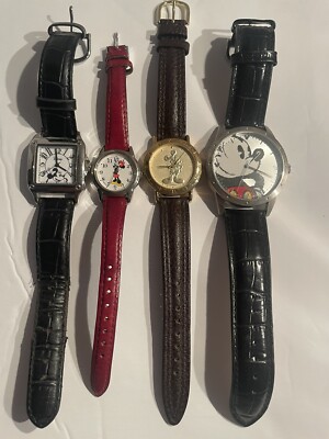 4 Disney Watches Lot All Need Batteries Lot of 4 Vintage Disney Mickey Mouse Watches Needs Batteries  main image 3
