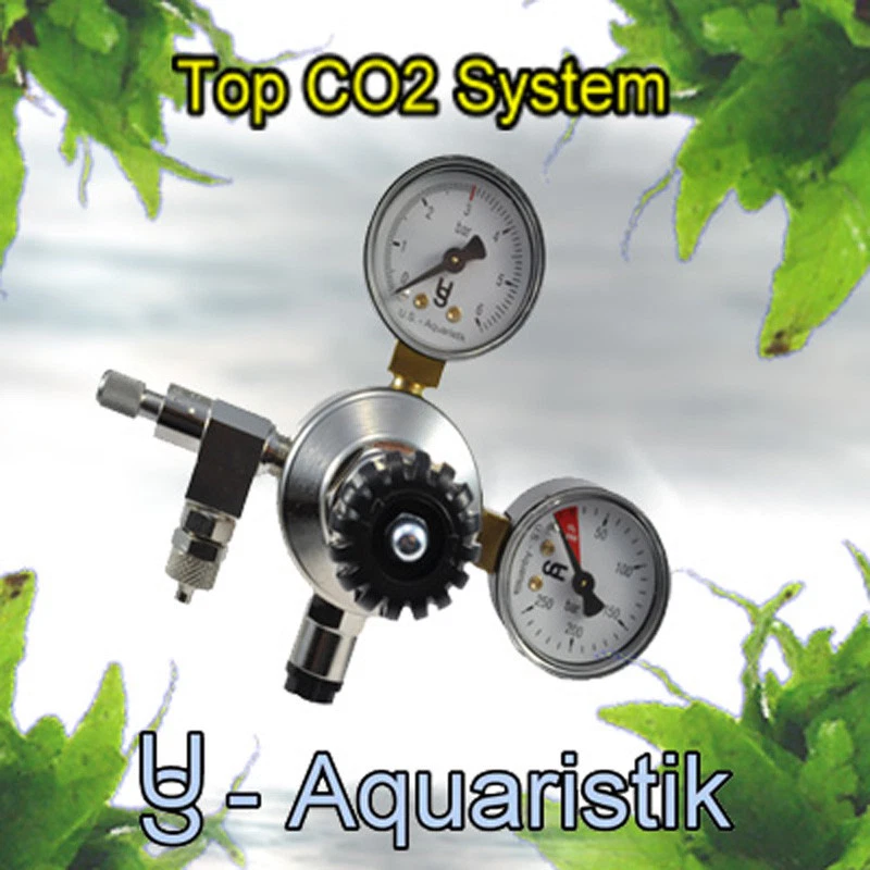 US-AQUARISTIK CO2-Druckminderer komplett mit Nadelventil