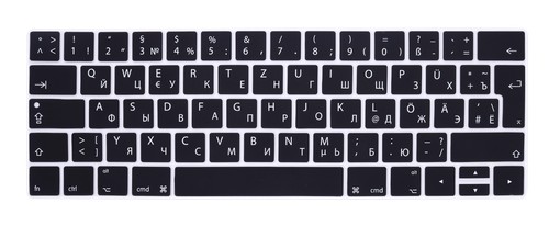 Russische / Deutsche Silikon Abdeckung für MacBook Pro mit Touch Bar 13", A2159 - Bild 2 von 7