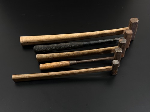 Japanese Vintage iron hammer 5set made by the famous blacksmith / Chisel d55 - Picture 8 of 18