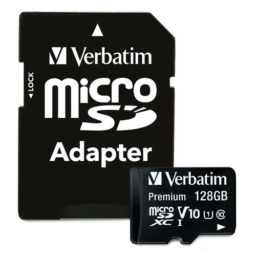 Verbatim Premium MicroSDXC Card 128GB 90MB/S Read Speed Class 10 UHS-1 - Picture 2 of 2