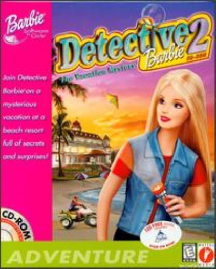 Barbie Detective The Vacation Mystery PC CD find clues solve