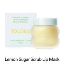 Tocobo Vegan Lemon Sugar Scrub Lip Mask 20ml Nourishes Moisturize k-Beauty