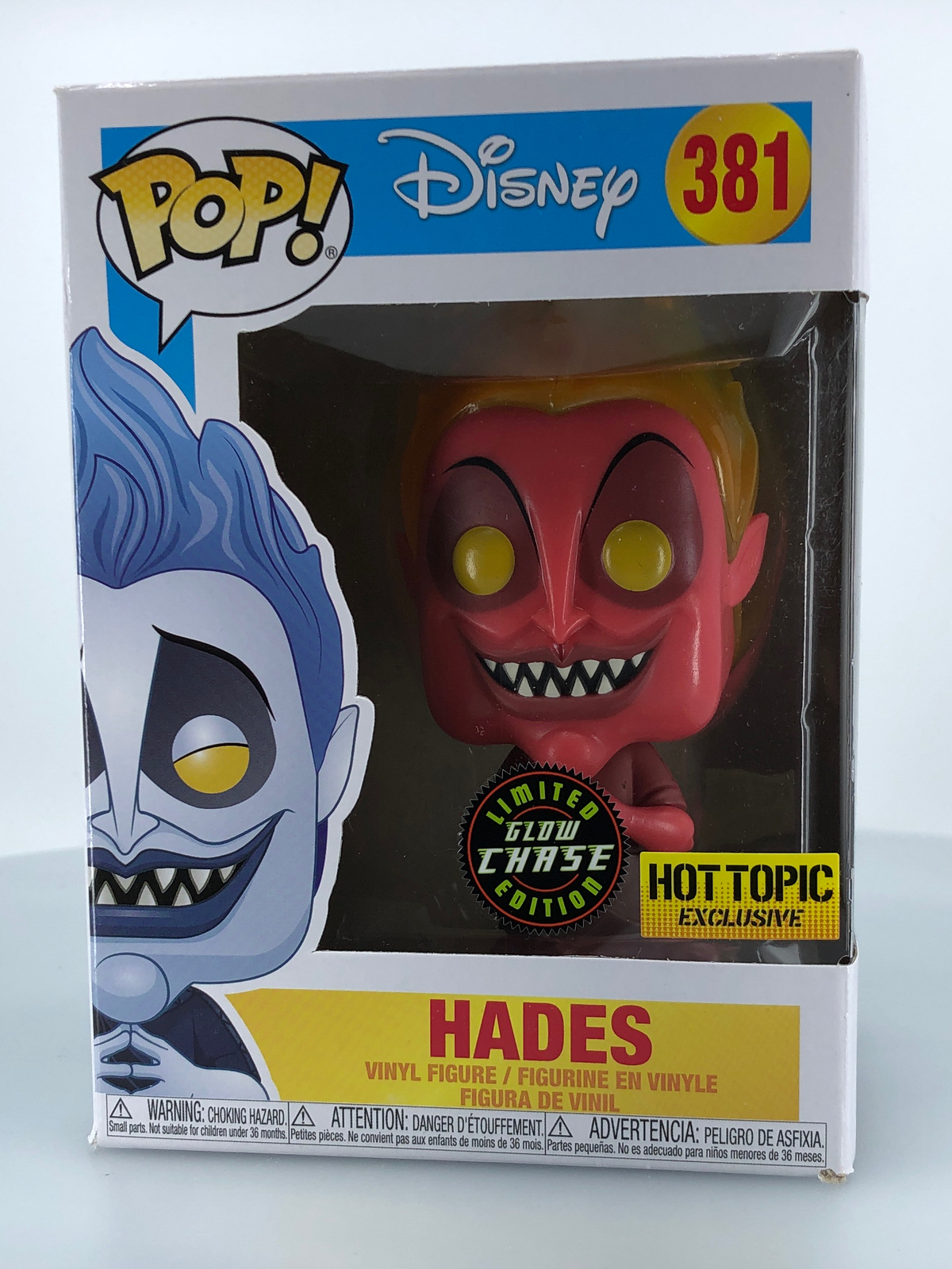 En Oferta Funko Pop! Figura De Vinilo Disney Hércules Hades Roja, Glow Chase Dañada
