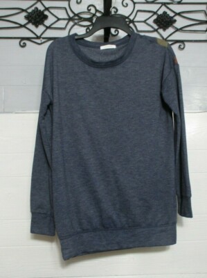 Cherish Knit Top Size S  Multicolored Long Sleeve Round Neck Blouse