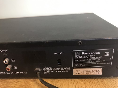 Panasonic ST-2800L stereo tuner - please see description - Picture 12 of 12