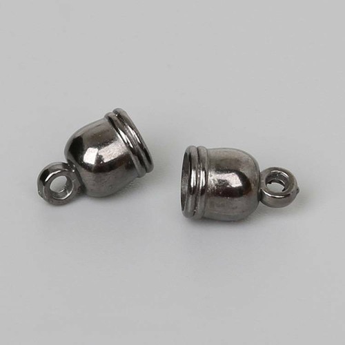 50pcs 6x9mm 7x11mm 8x13mm 10x14mm Crimp Beads Coil Cord End Caps fit Jewelry - Picture 10 of 16