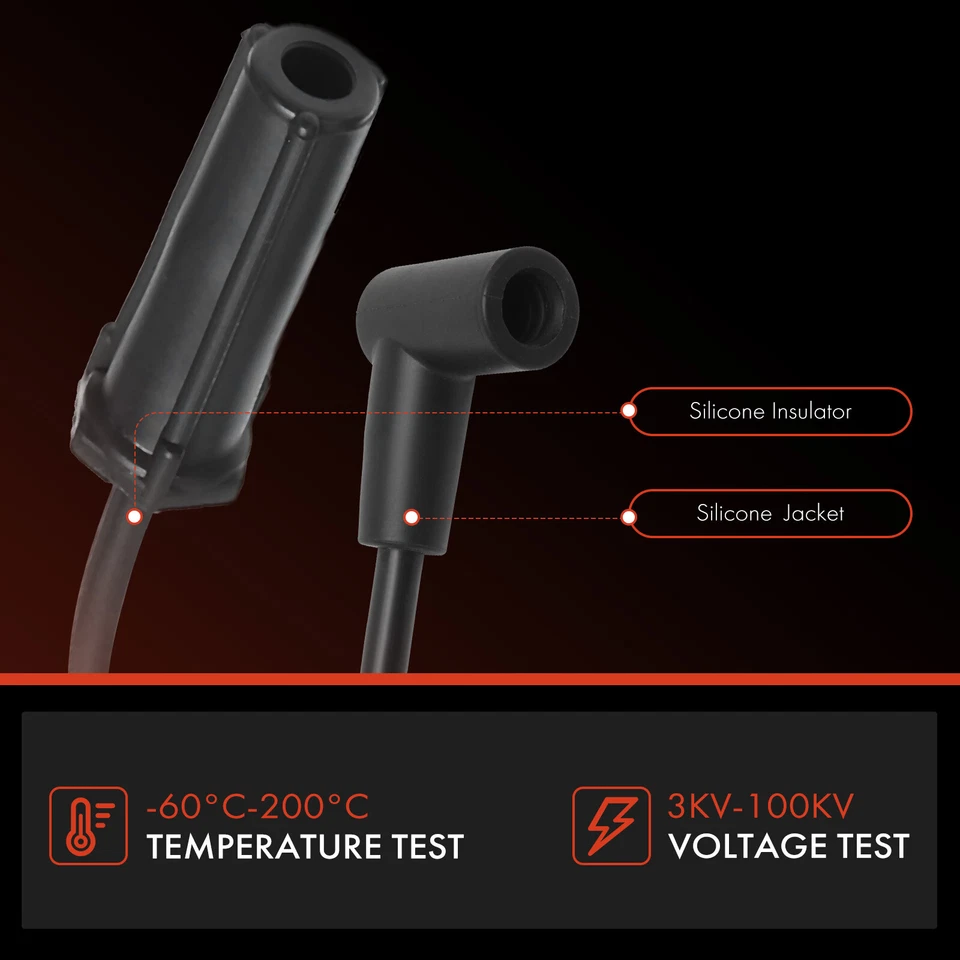 6x Conjunto de Fios de Vela de Ignição para Buick Regal Electra LeSabre Reatta Oldsmobile Pontiac - Imagem 4 de 4