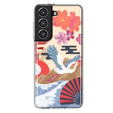 Mundaze Case for Samsung Galaxy S22 Plus Cover Vintage Japanese Crane