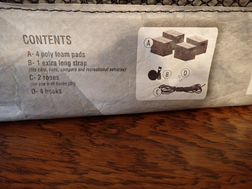 Canoe Carrier Kit Swiss Cargo Universal Fits Most Vehicles Foam Ropes Hooks New - Picture 5 of 6