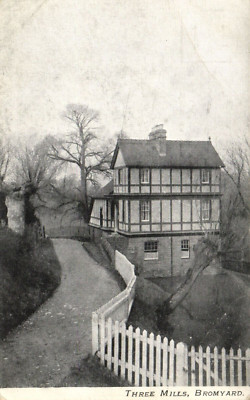 PC DREI MÜHLEN BROMYARD HEREFORDSHIRE ENGLAND ALTE POSTKARTE (u7836)