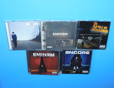 EMINEM -MARSHALL MATHERS+ ENCORE+ EMINEM SHOW+ 8MILE+ RECOVERY--5 CD'S