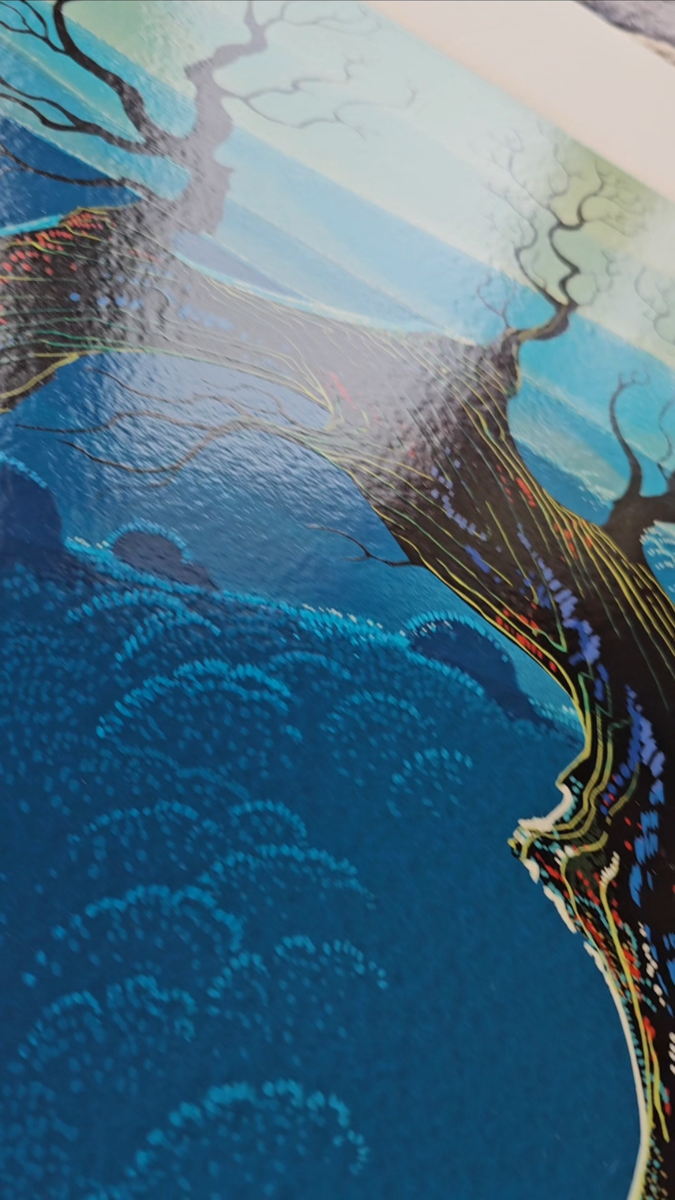 Eyvind Earle TOWERING OAK tree 1987 Hand signed Serigraph Disney