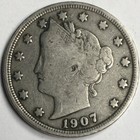 1907 United States Liberty "V" Nickel - Fine (F) KM#112 - 4147-AH — photo 1