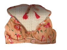 Gibson Latimer Swimsuit Top Peach Floral Women's Size XS New
