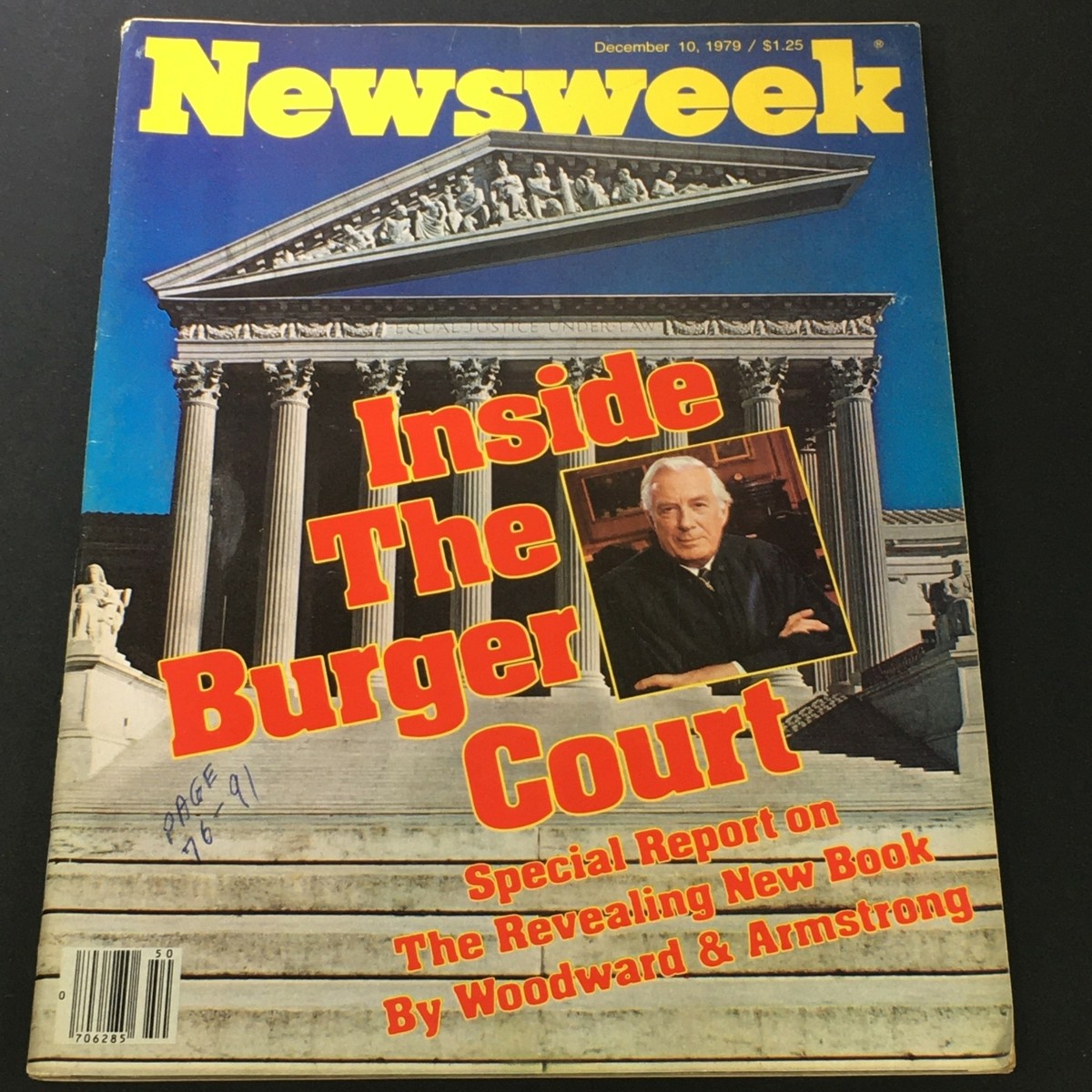 VTG Newsweek Magazine December 10 1979 - Inside Warren E. Burger