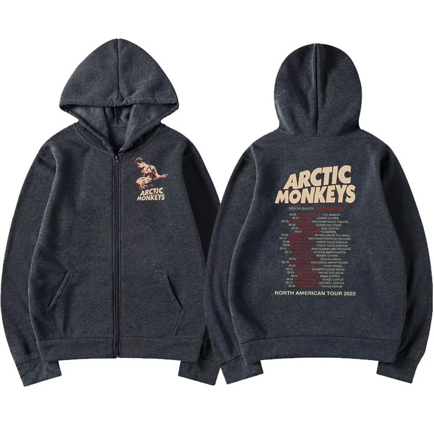Arctic Monkeys Zipper Zip-Up Hoodie Men Women Fashion Pullover Sweatshirts