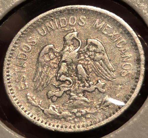 1906 Mexican 5 Centavos *Over 5* Variety! Rare 100+ Year-Old Piece of Mexicana! - Picture 2 of 3