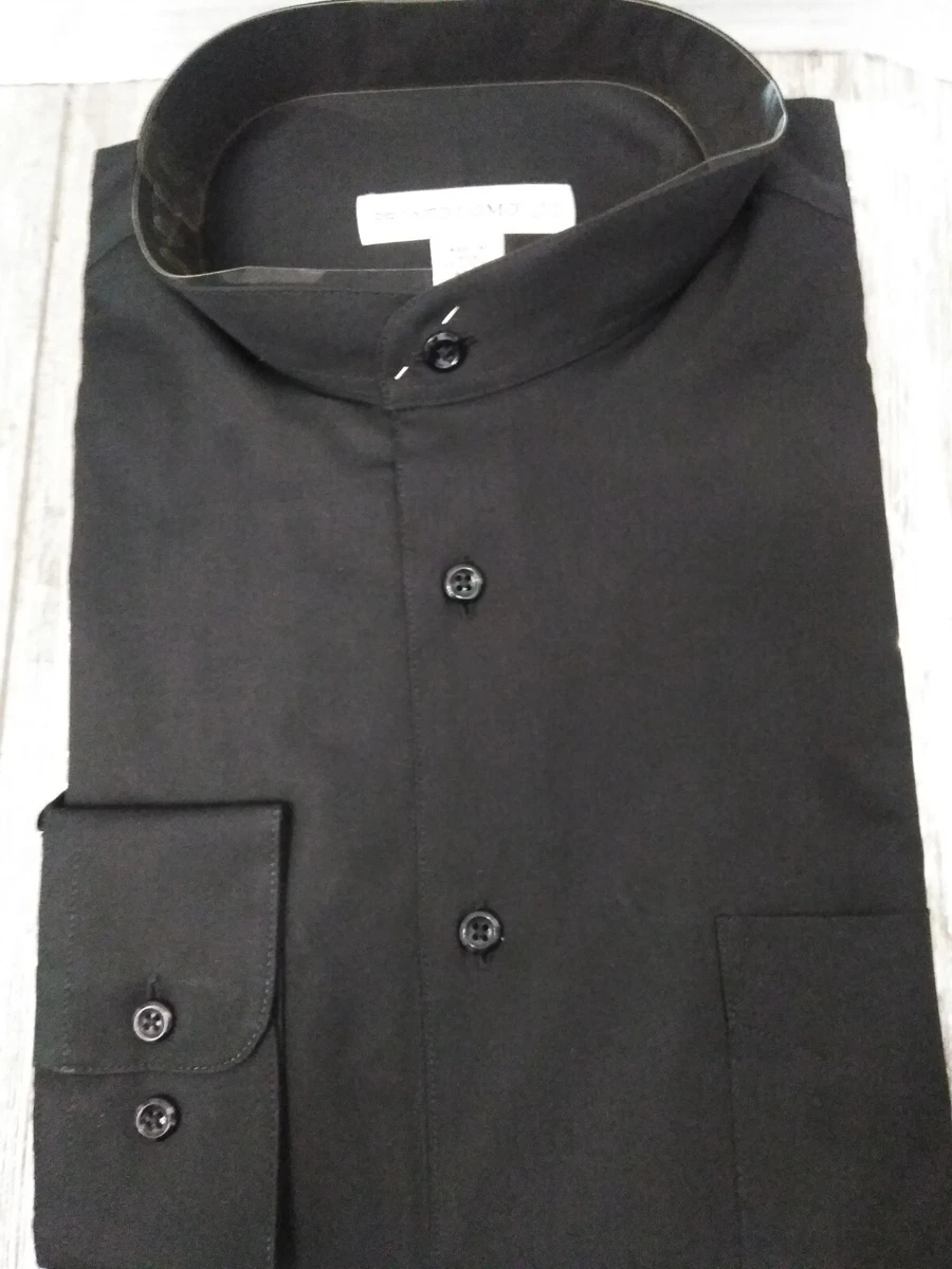 Black Collarless Regular Fit Dress Shirts for Men for sale | eBay Black Collarless Regular Fit Dress Shirts for Men for sale | eBay