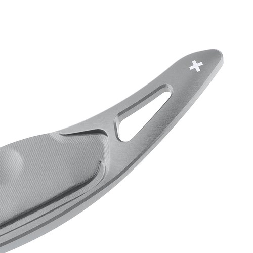 Steering Wheel Paddle Shifter Covers For Kia Stinger 2018-23 Aluminium Grey S12 - Picture 10 of 14