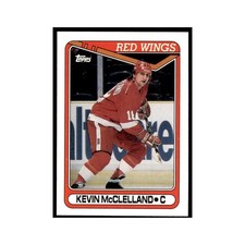 1990 Topps Hockey Card Kevin McClelland #389