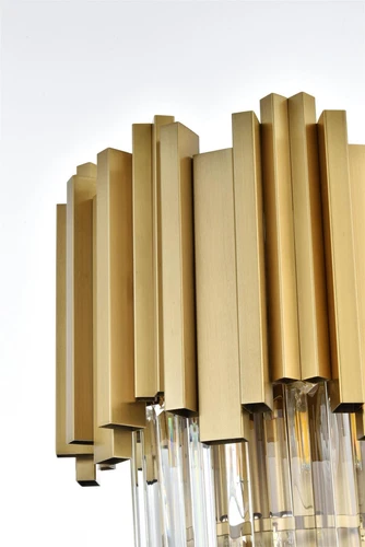 Elegant Lighting Willow 12" Wall Sconce in Satin Gold - Picture 7 of 8