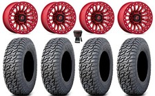 Fuel Rincon Beadlock 15 Wheels Red 33 Daemon Tires Honda Pioneer 1k Talon
