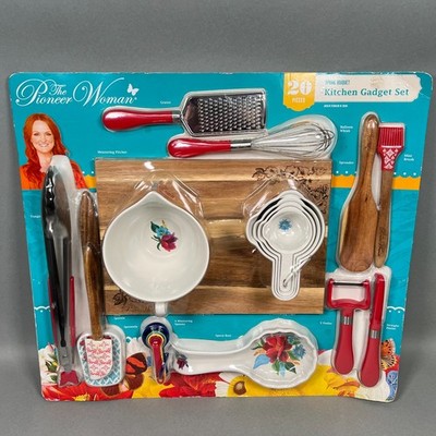 New Pioneer Woman Spring Bouquet Pattern 20 Piece Kitchen Gadget Set REPACKAGED