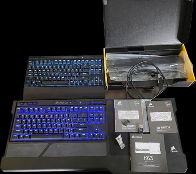 Corsair K63 Wireless Gaming Keyboard and Lapboard Combo Blue LED CHERRY MX Red