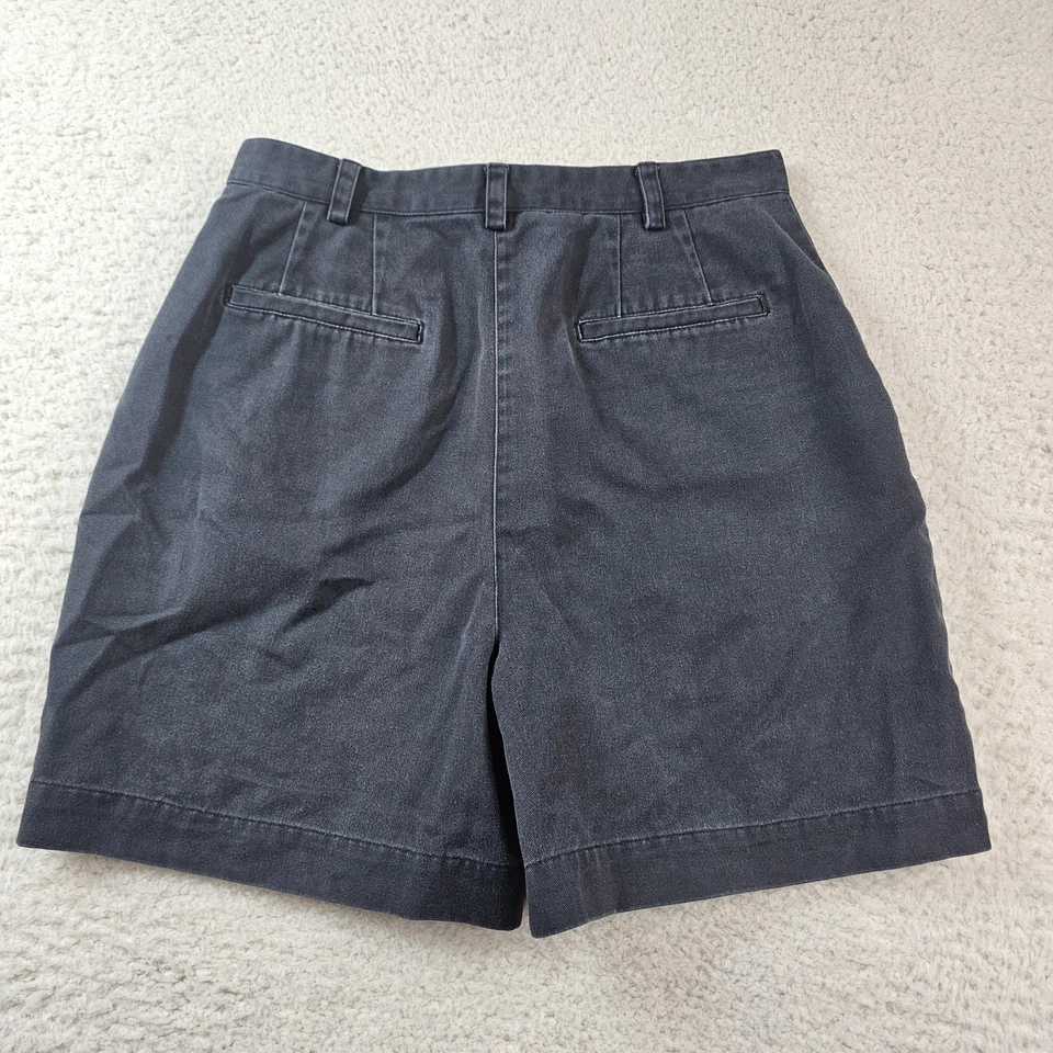 Pantalones Cortos Vintage Años 90 Liz Sport Claiborne Para Mujer 8 Azul Marino Costero Abuela Preppy Foto 2 de 4