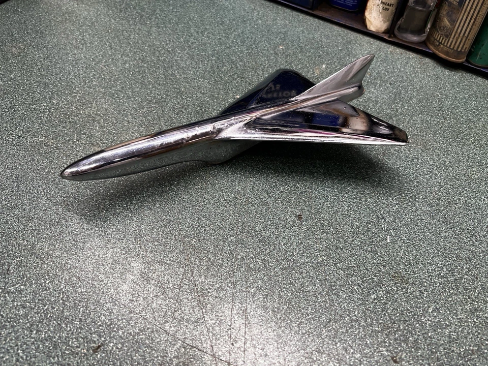 Capô emblema vintage 1954 Ford Crestline avião jato pássaro ornamento BM-16850-A - Imagem 3 de 4