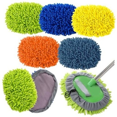  5 Pcs Car Wash Mitt Set, Brush Not Included, Microfiber Mitt Multicolor