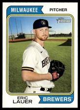 2023 Topps Heritage Eric Lauer Milwaukee Brewers #301