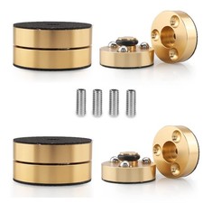 Tertullus 4 Pcs Speaker Isolation Feet Anti 39x24mm  1.54inch 0.94inch  , gold