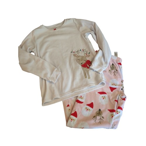 Kids Christmas Holiday Pajamas. Size 12. Carter's Brand Fleece 2 Piece Set - Picture 1 of 9