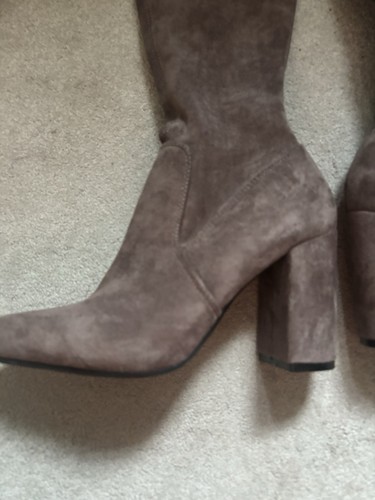 Carvela Vivi Taupe Material Over The Knee Heeled Women’s Boots Brand New Size 6 - Picture 4 of 15