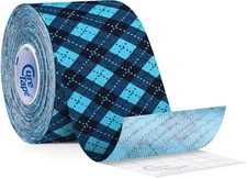 CureTape® Art kinesiology tape, Tartan Blue, 5 m