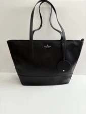 Kate Spade NY Briel Large Tote Black  Smooth Leaathet  EUC