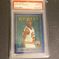 Topps Finest 1995-96 Michael Jordan #229 PSA 10 Graded Card. LOW POP 134