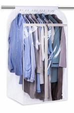 43" Hanging Garment Bags for Closet Storage Large Clear Window Hanging Clothe...