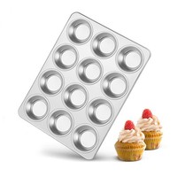 Edelstahl Muffinblech Muffinform 12 Muffins Kuchenform Rostfrei