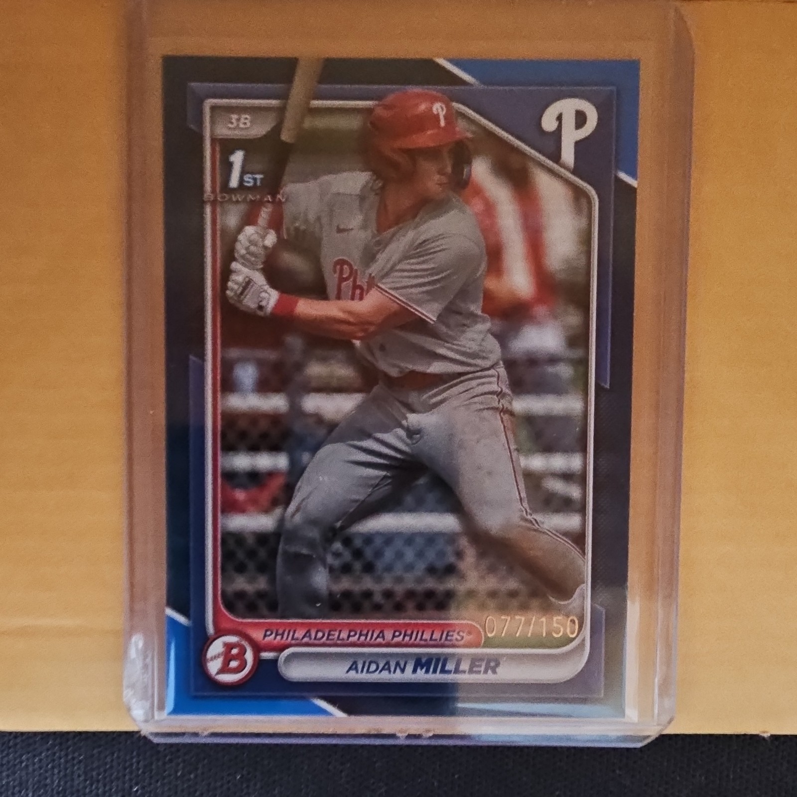 2024 Bowman Prospects Aidan Miller Blue Border #BP-27 /150 Rookie Phillies