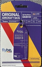 AVIATIONTAG : FLYBE : DE HAVILLAND DASH 8-400 : G-PRPG : PURPLE TAG