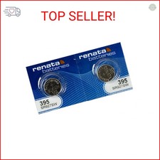 Renata 395 SR927SW Batteries - 1.55V Silver Oxide 395 Watch Battery 2 Count 