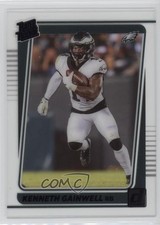 2021 Panini Clearly Donruss Rated Rookie Purple Kenneth Gainwell #68 18ys
