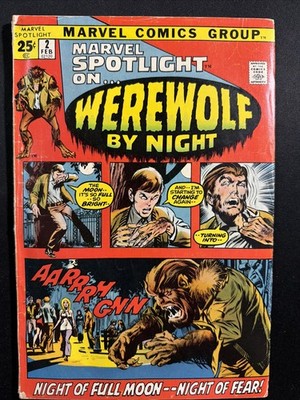 Marvel Spotlight #2 1972 1st Appearance Werewolf By Night Marvel Horror GVG *A14